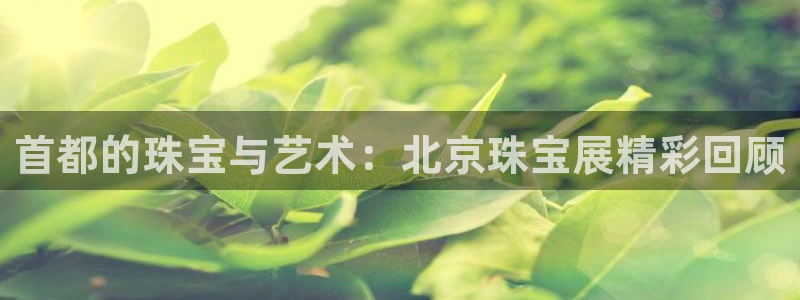 腾耀娱乐众推55312:首都的珠宝与艺术:北京珠宝展精彩回顾