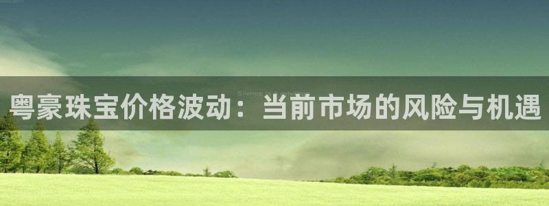 腾耀娱乐众320059:粤豪珠宝价格波动:当前市场的风险与机